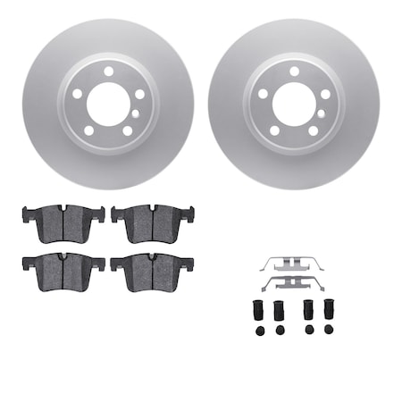 4512-31261, Geospec Rotors With 5000 Advanced Brake Pads Includes Hardware,  Silver